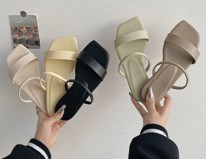 Womens Summer Square Toe