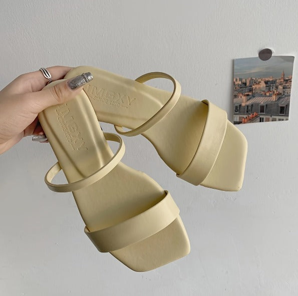 Womens Summer Square Toe